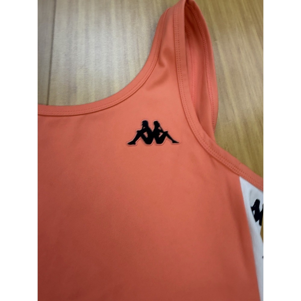 Kappa Banda Aubers Bodysuit Salmon Pink Skin Fit Low Back Small NWT - Picture 2 of 6